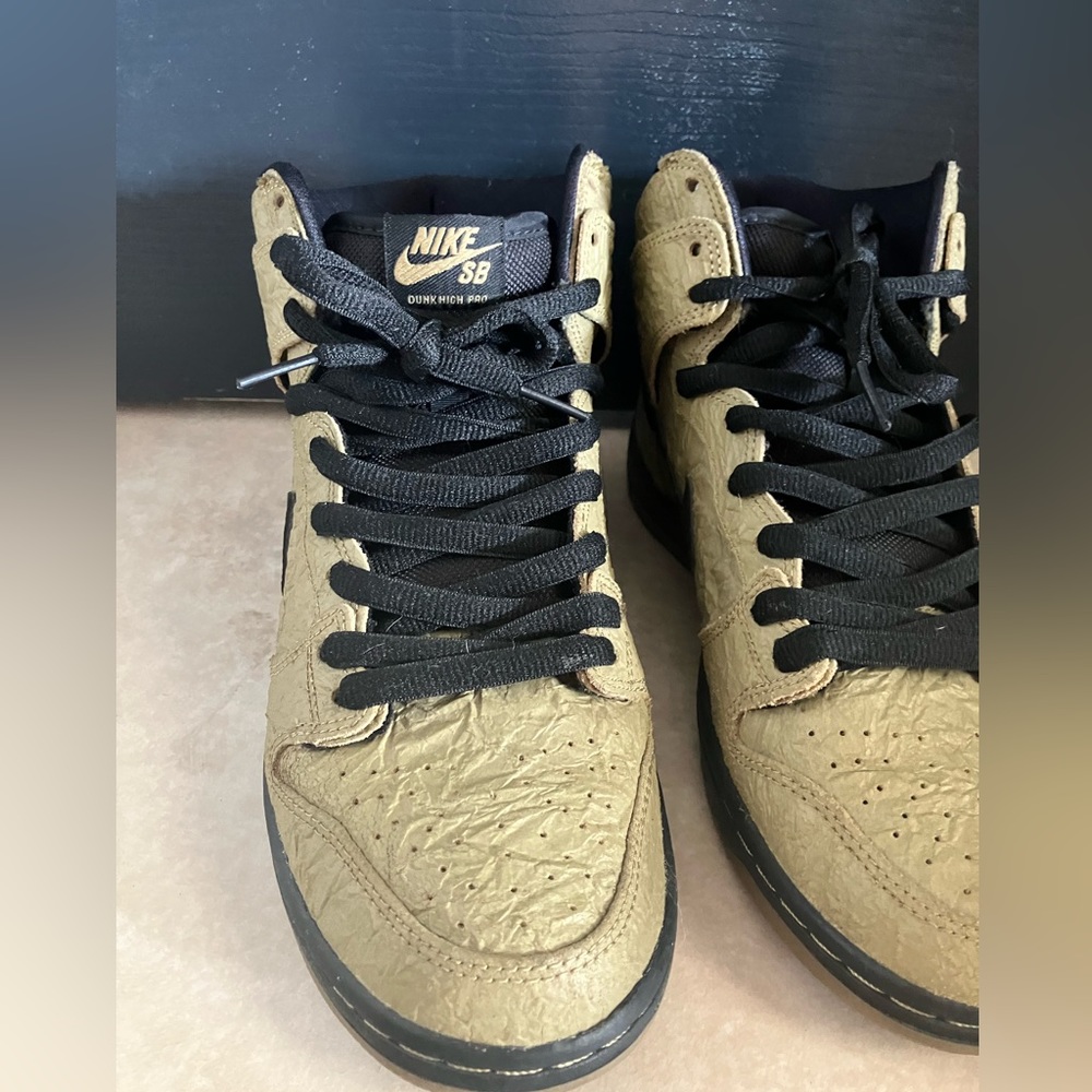 Vintage NIKE SB DUNK HIGH BROWN PAPER BAG sneakers - Picture 3 of 7
